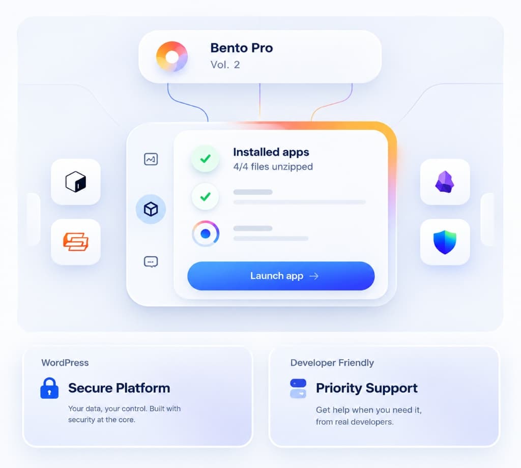 Bento Pro app installer interface