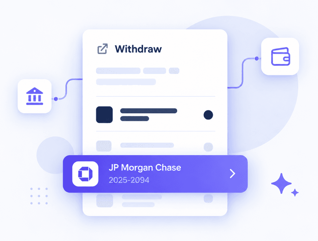 Withdraw payment card